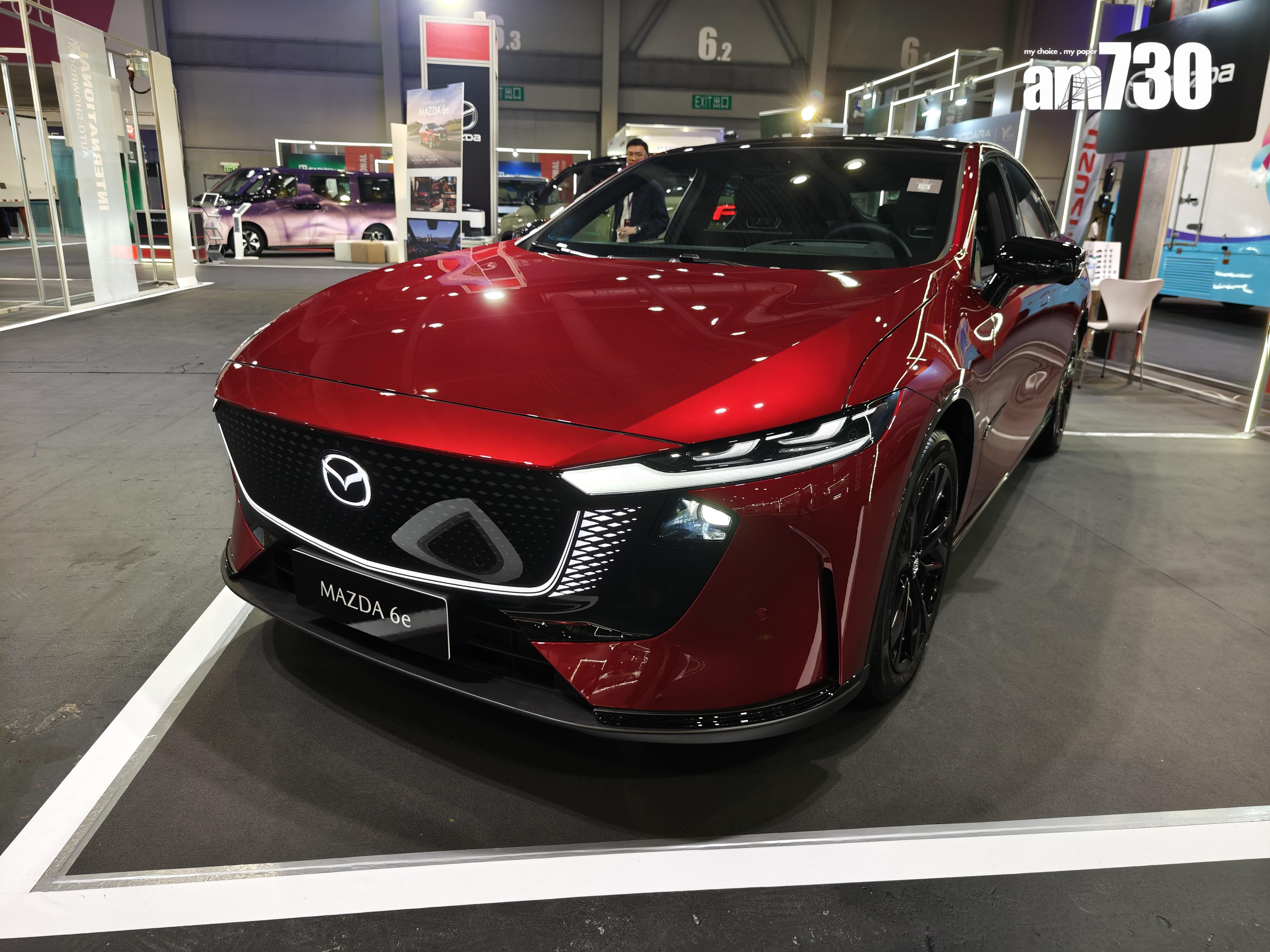 MAZDA 6e車尾有個小尾翼,相當動感。