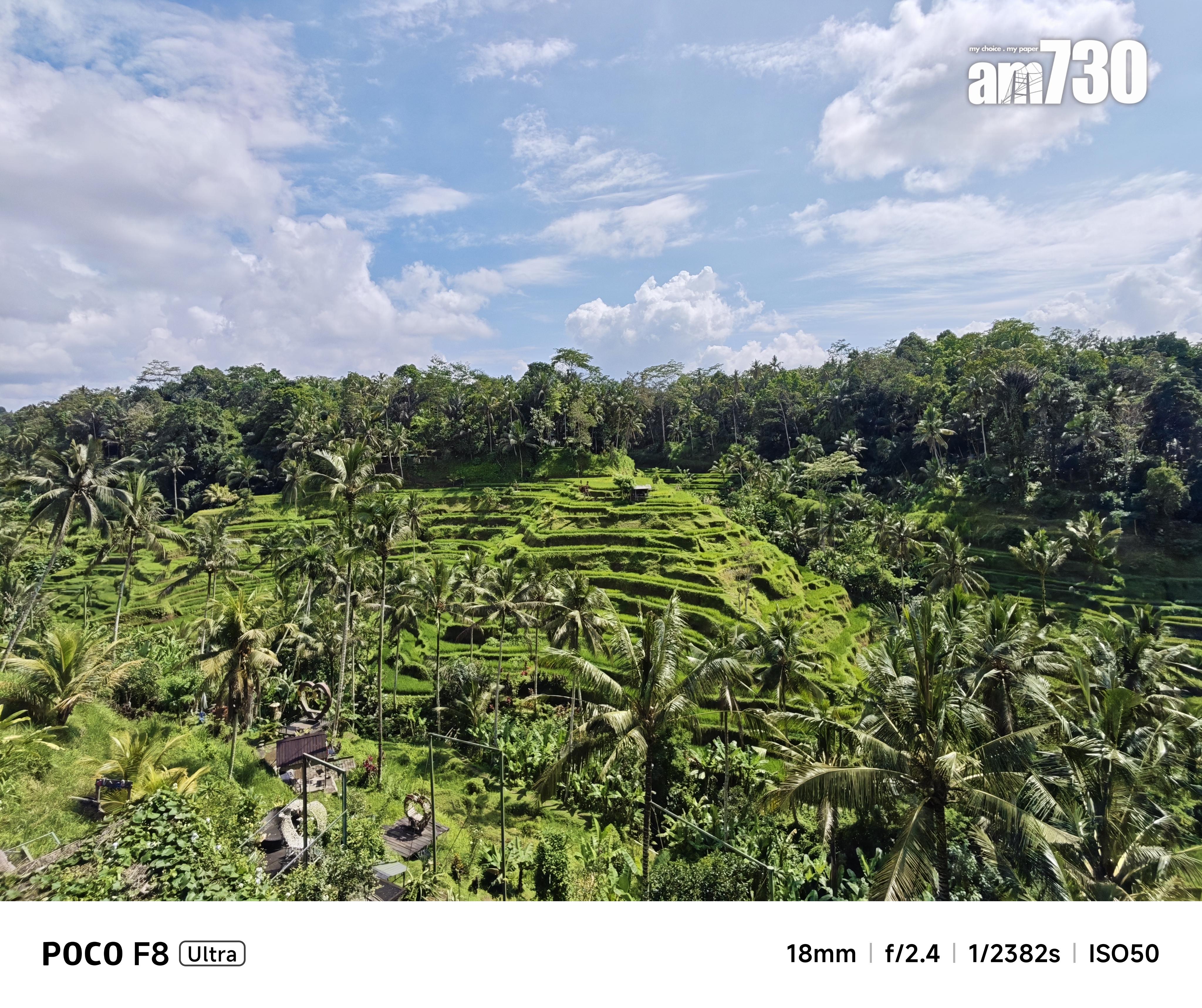 POCO F8 Ultra廣角鏡試相。