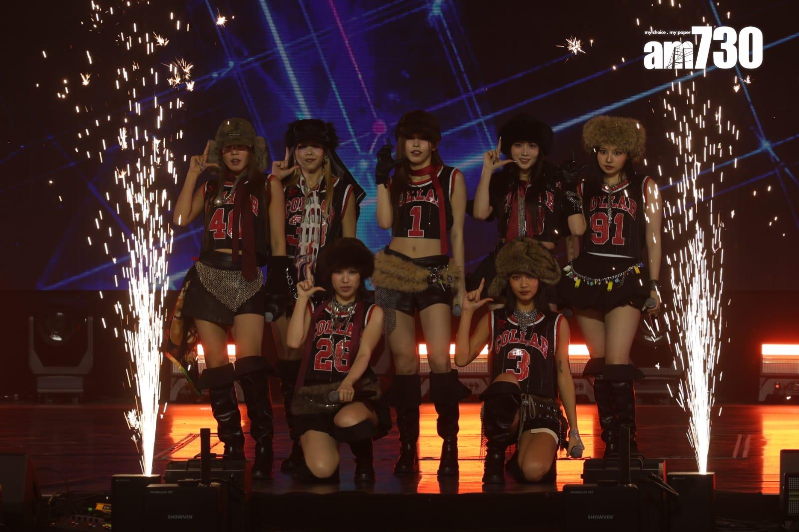 COLLAR擔任《全民造星VI》表演嘉賓,跳唱《Riding High》。(周令知攝)