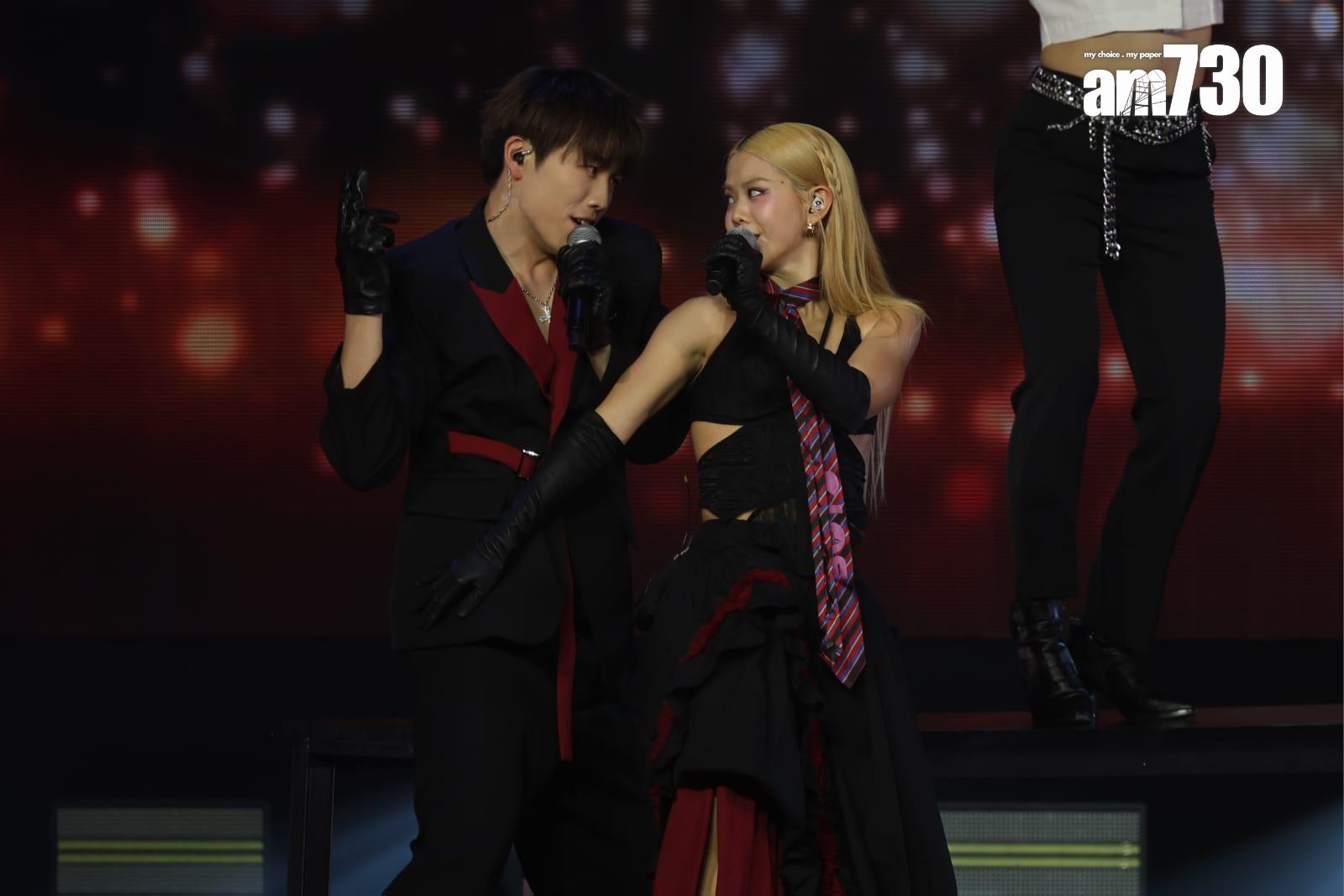 Gao與Gordon大跳性感舞步。(周令知攝)