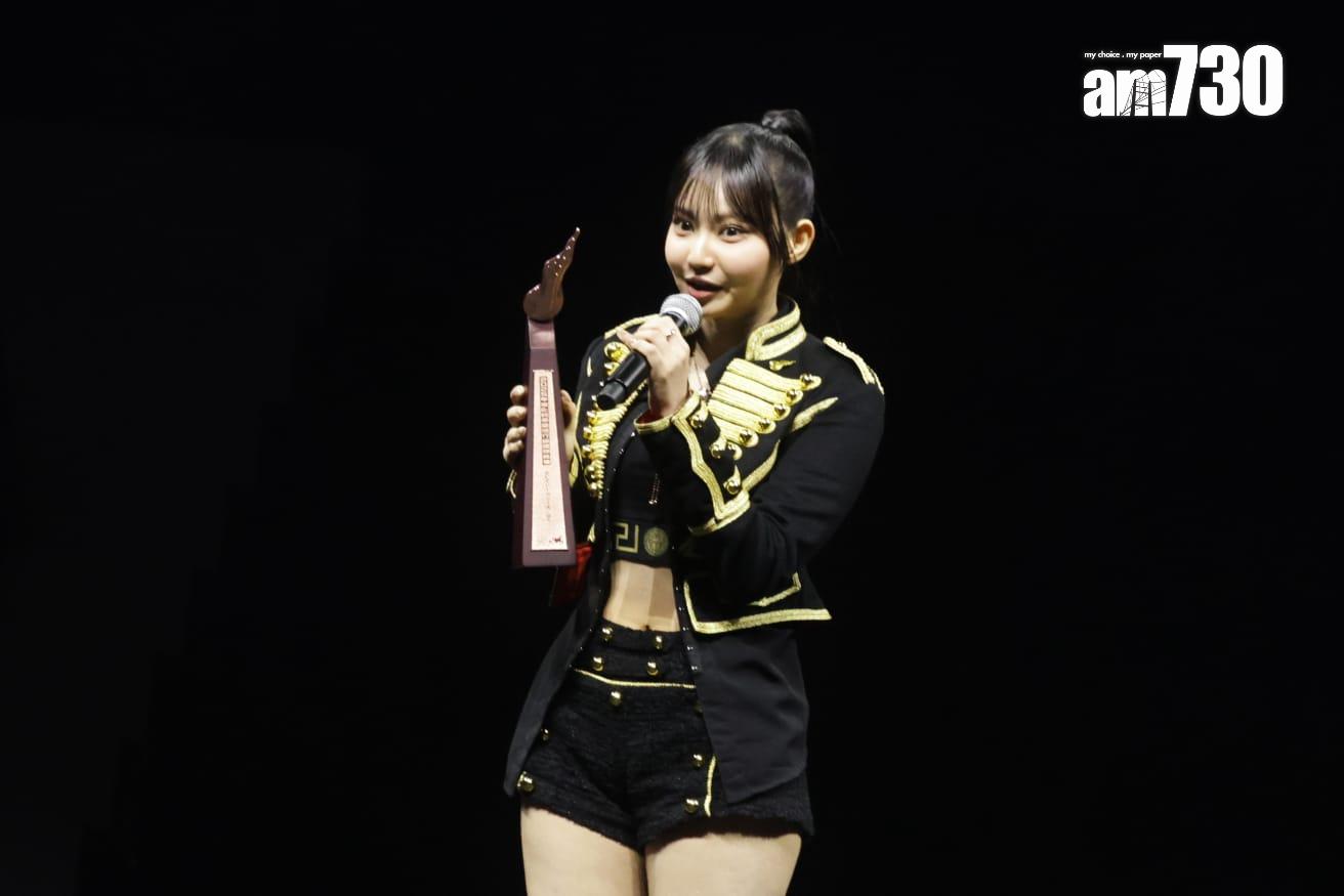 「生力軍女歌手」銅獎由COLLAR的Day許軼奪得。(吳康琦攝)