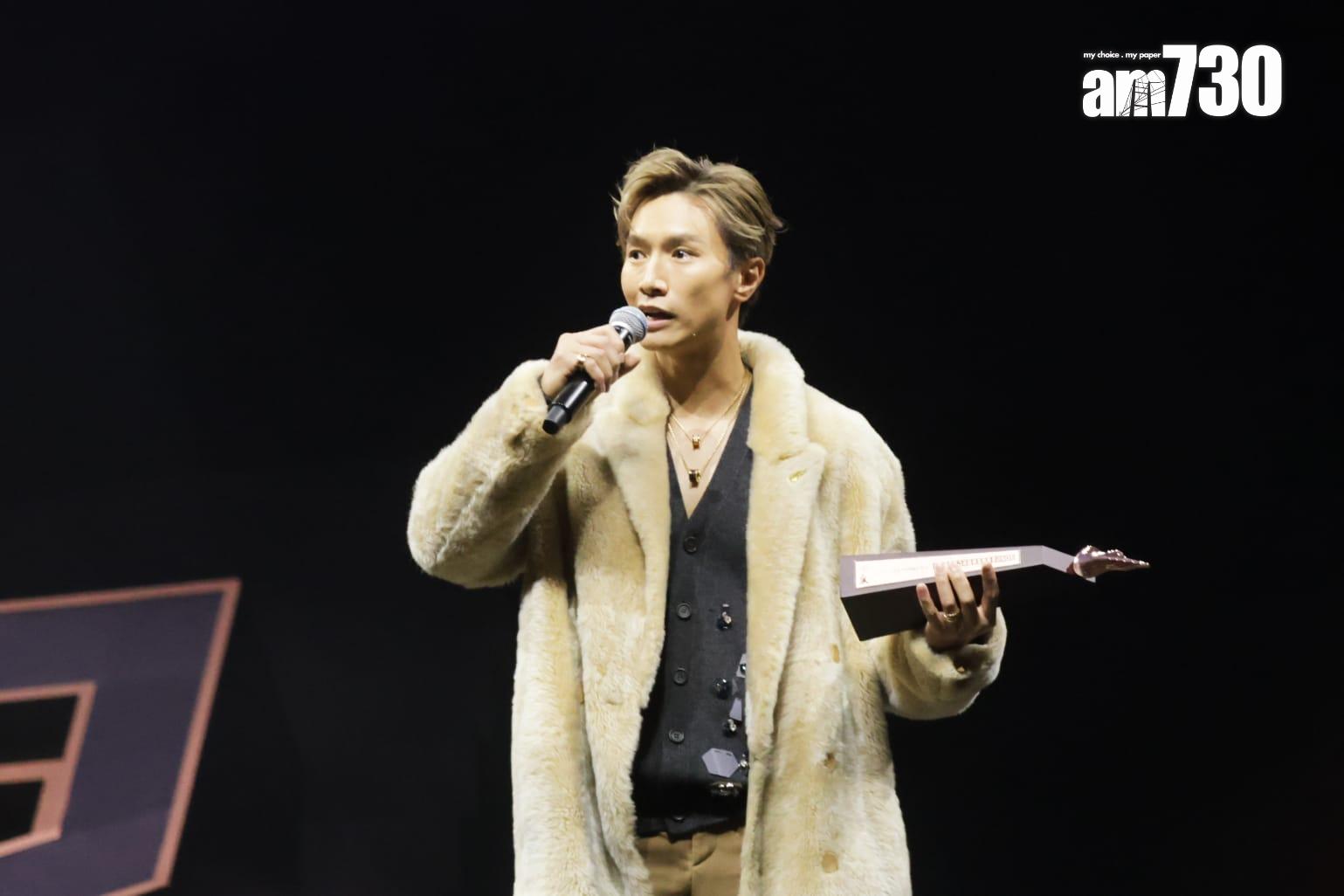 陳柏宇奪得男歌手銅獎,亦是繼2019年之後,再次躋身男歌手三甲。(吳康琦攝)