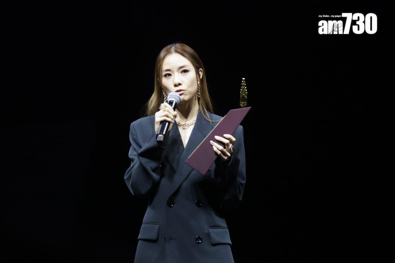 鄧麗欣對上一次上叱咤頒獎台已經是拿新人獎的時候。(吳康琦攝)