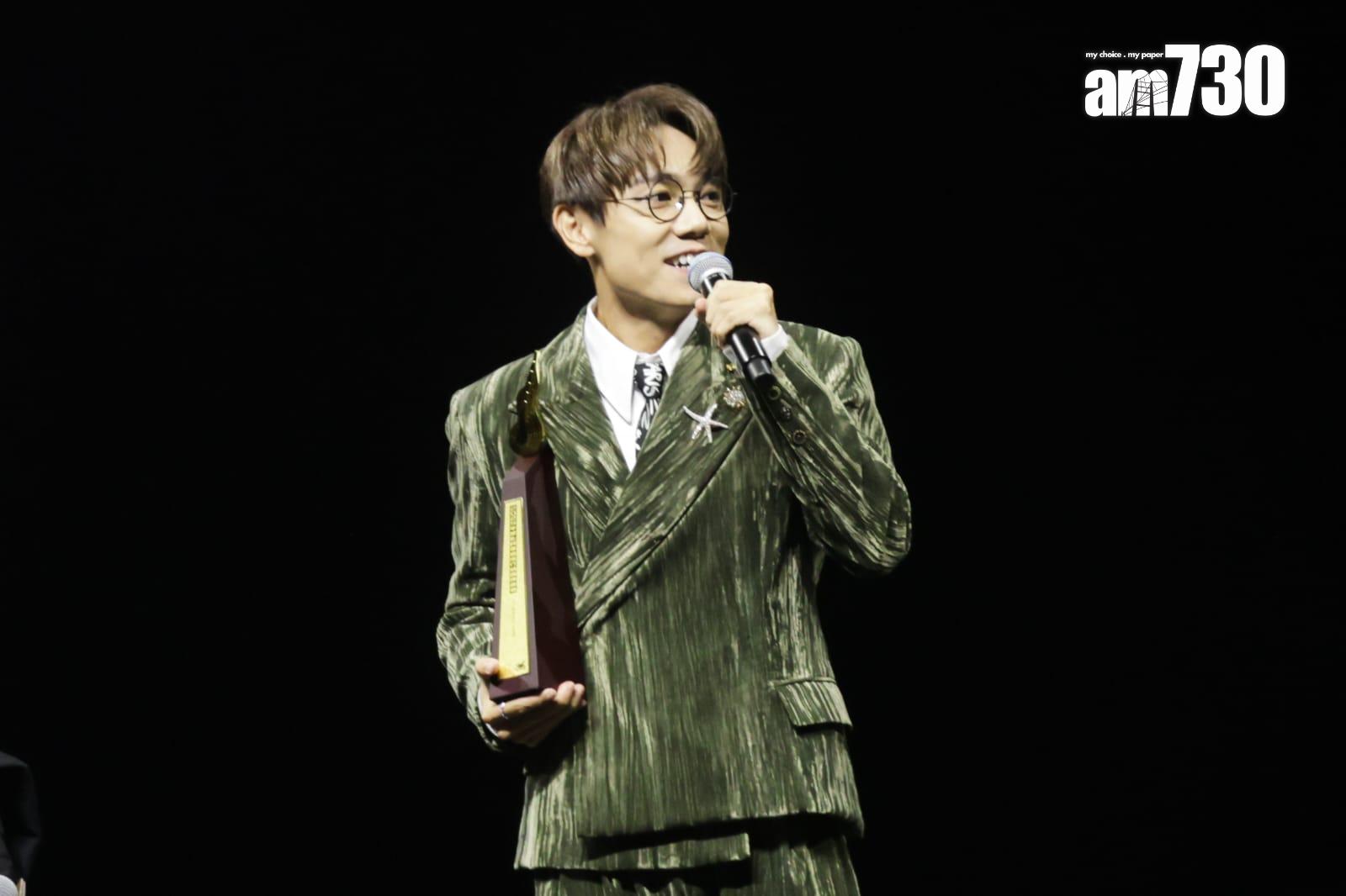 林家謙奪得唱作人金獎。(吳康琦攝)