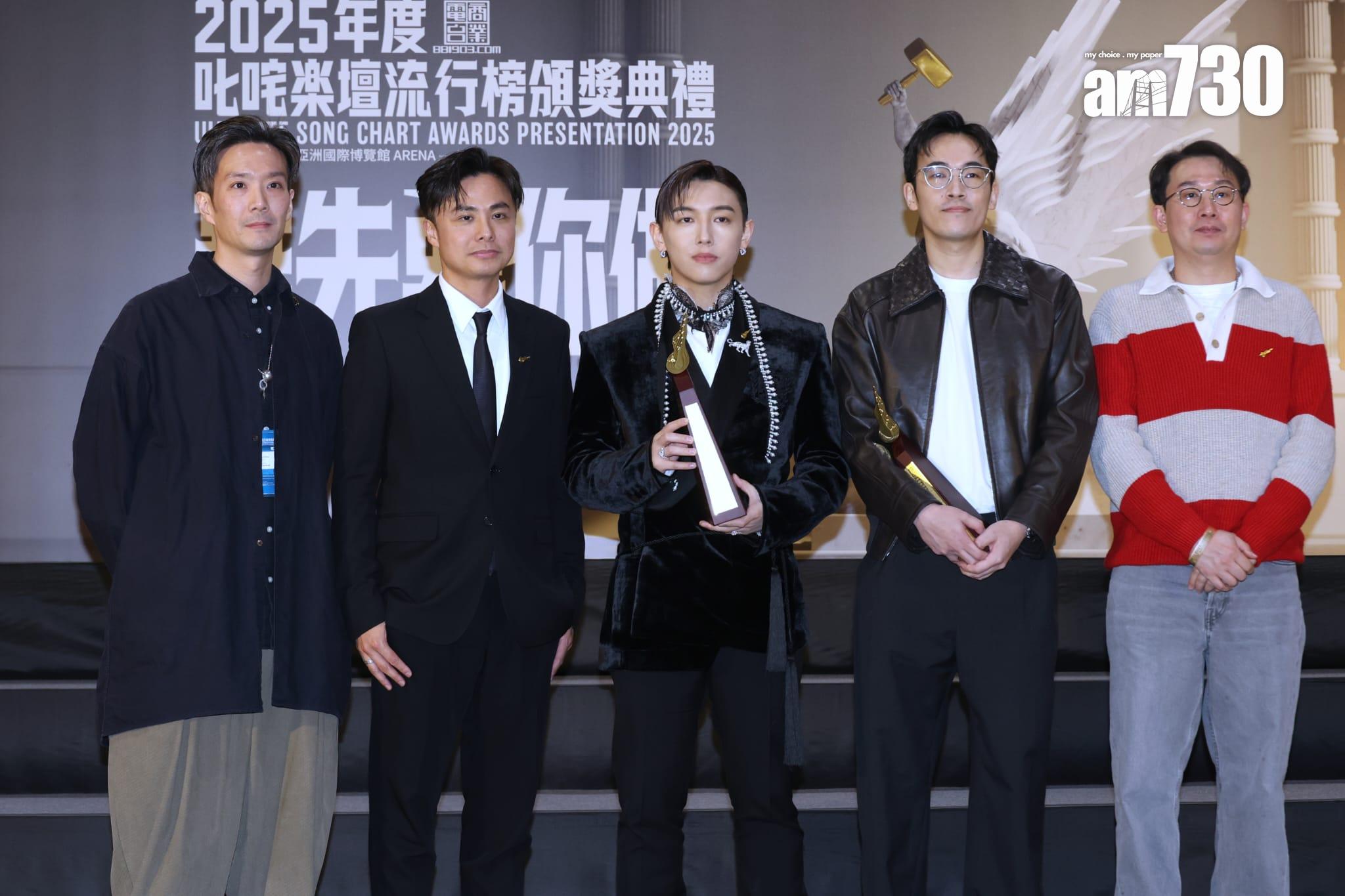 MC張天賦憑《Sweet & Sour》 奪至尊唱片大獎。(林俊源攝)