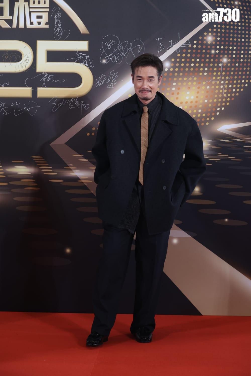 萬千星輝頒獎禮2025紅地毯|陳豪。(林俊源)