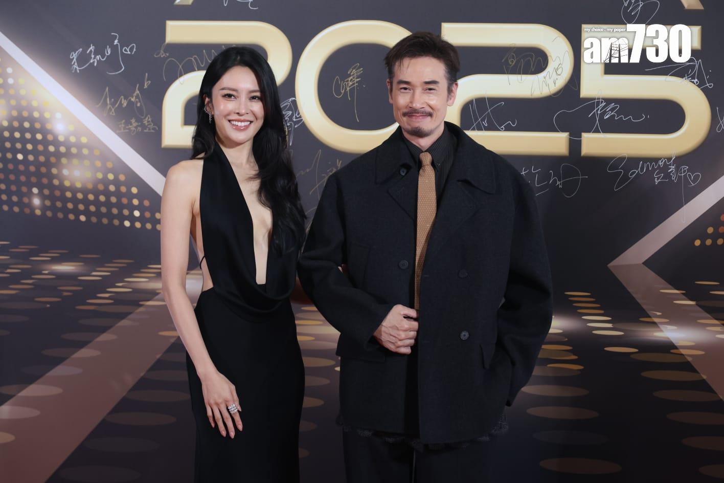萬千星輝頒獎禮2025紅地毯|張曦雯、陳豪。(林俊源)