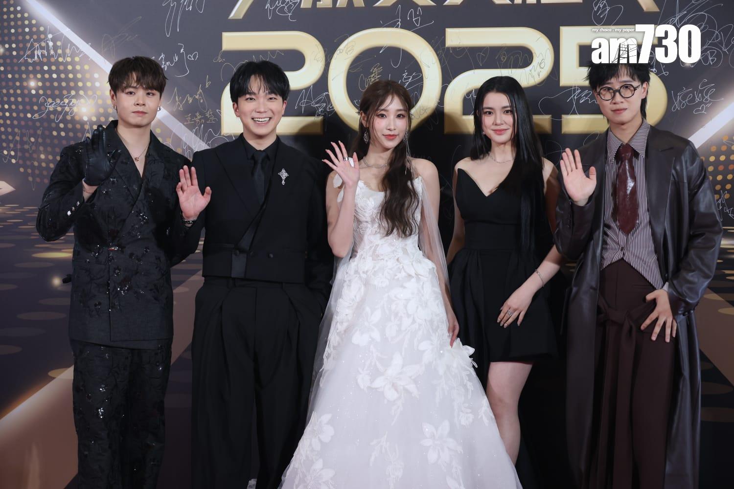 《萬千星輝頒獎禮2025》紅地毯。(林俊源攝)