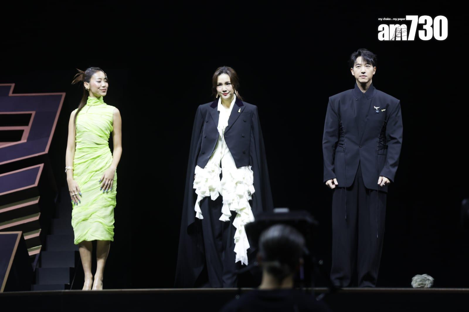 JACE陳凱詠、謝安琪、馮允謙打頭陣站台。 (吳康琦攝)