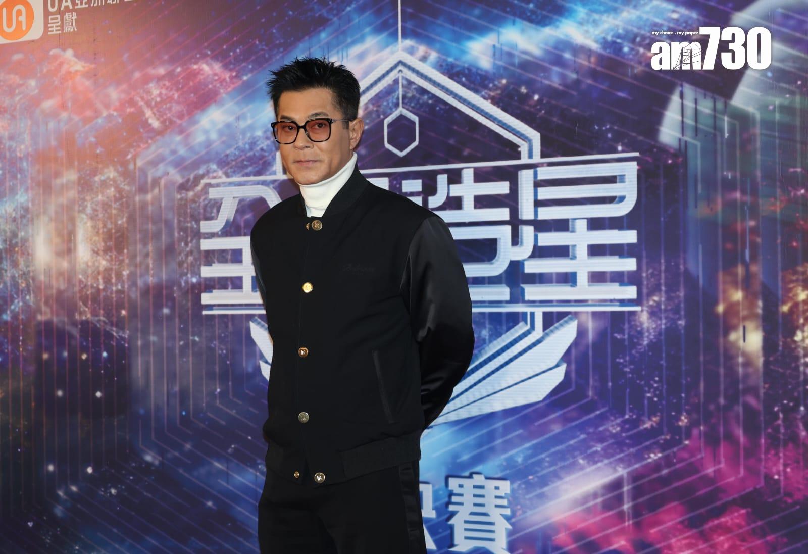 古天樂今日現身澳門為《全民造星VI》總決賽任評判。 (周令知攝)