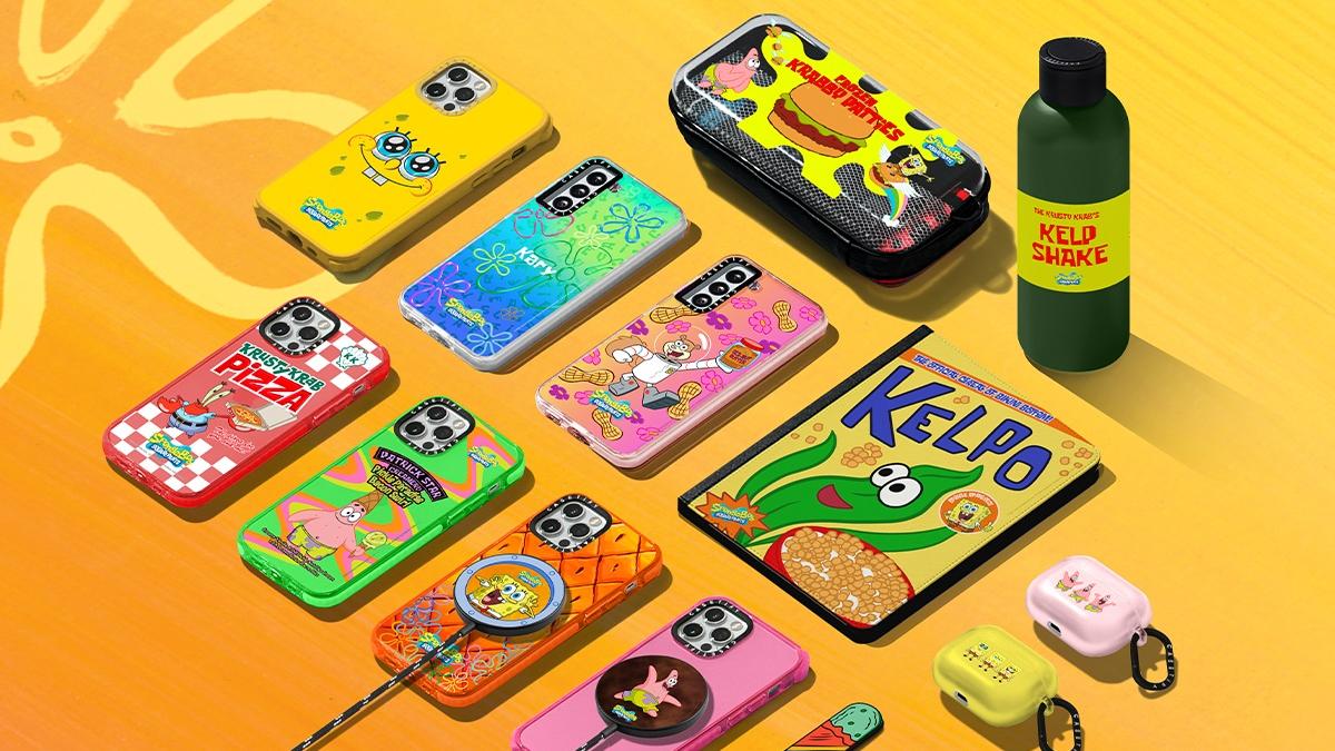 CASETiFY 聯同《海綿寶寶》推出電子配件。（公關提供）