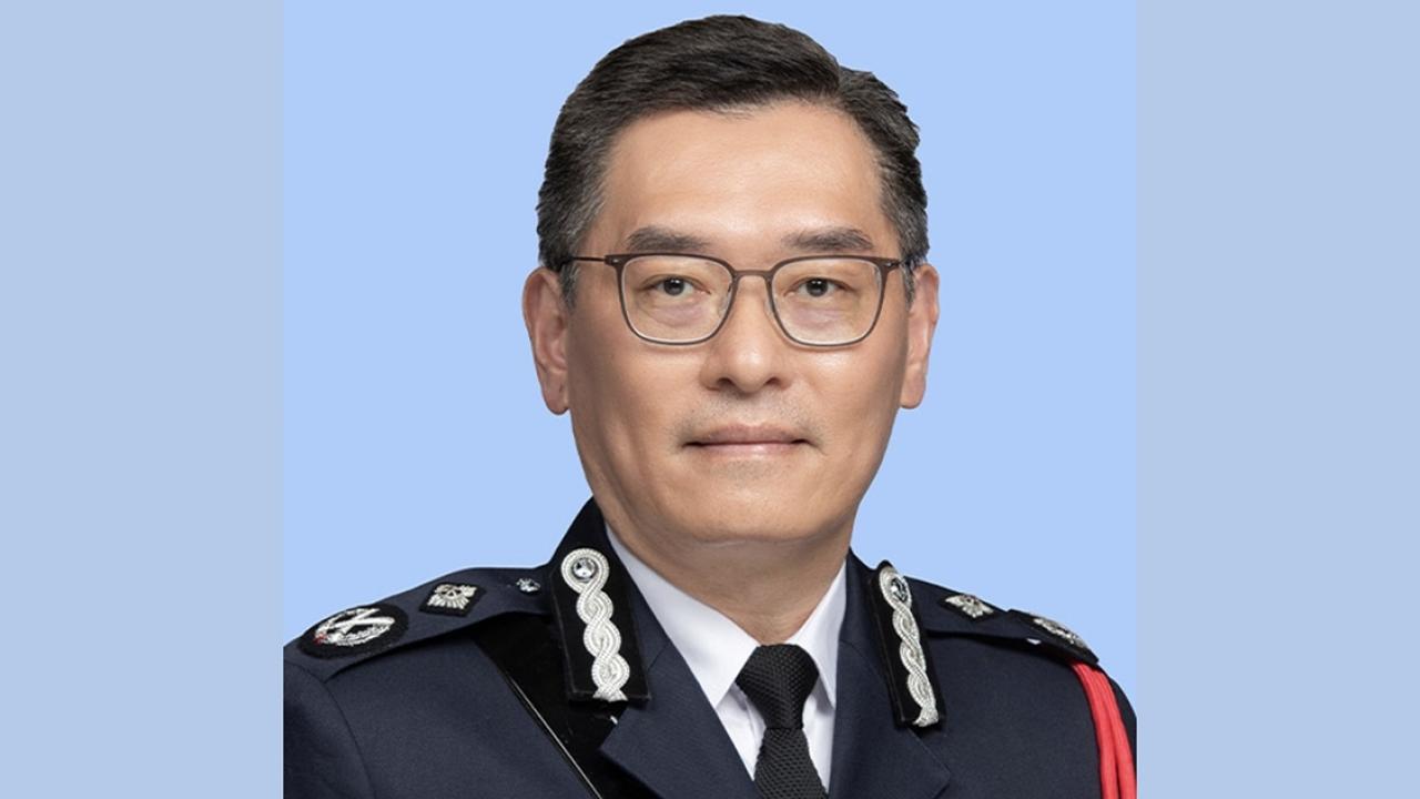 簡啟恩接替蔡展鵬，升任國安處長。(警方網頁圖片)