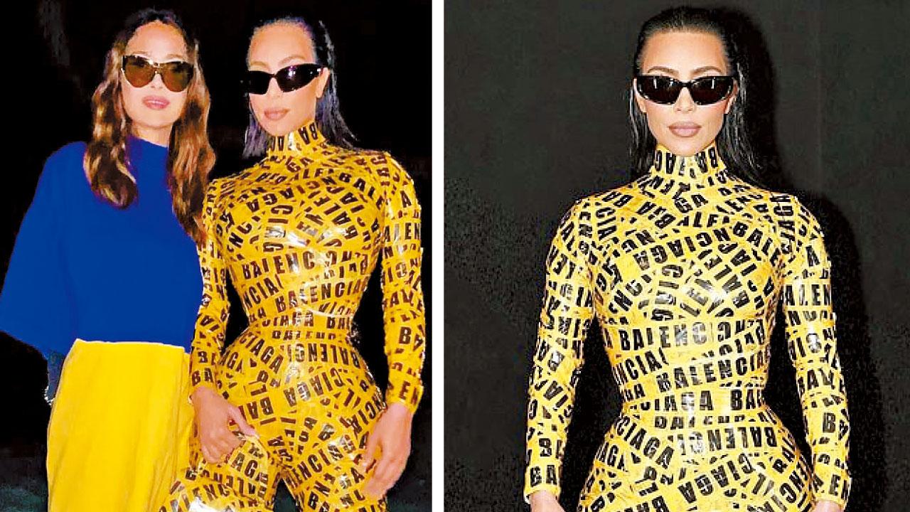 Kim Kardashian繃帶衣 現身Balenciaga時裝騷
