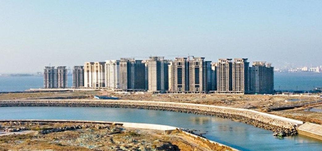 恒大海花島39幢違規住宅大廈被沒收。(互聯網)