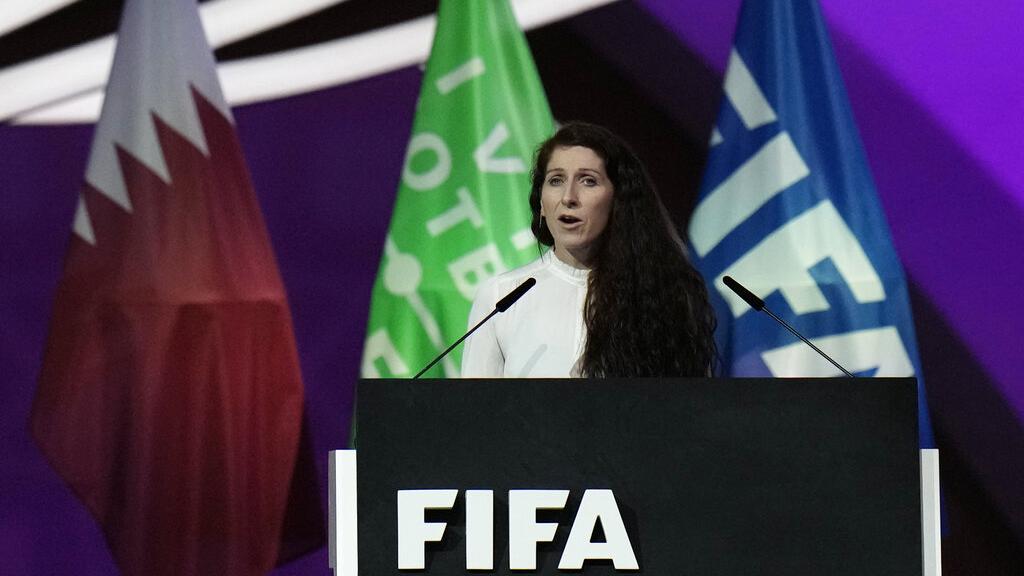 挪威足協主席在國際足協周年大會上批評卡塔爾人權狀況。(美聯社)