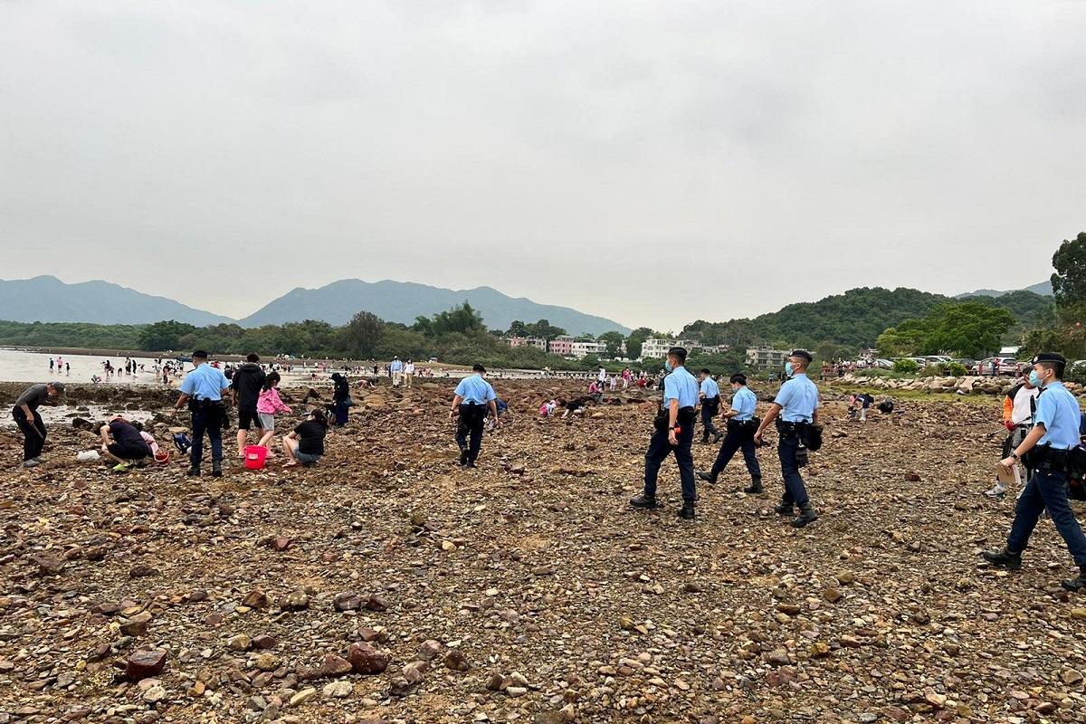 警方一連4日在沙田區內巡查和執法。(警方提供)