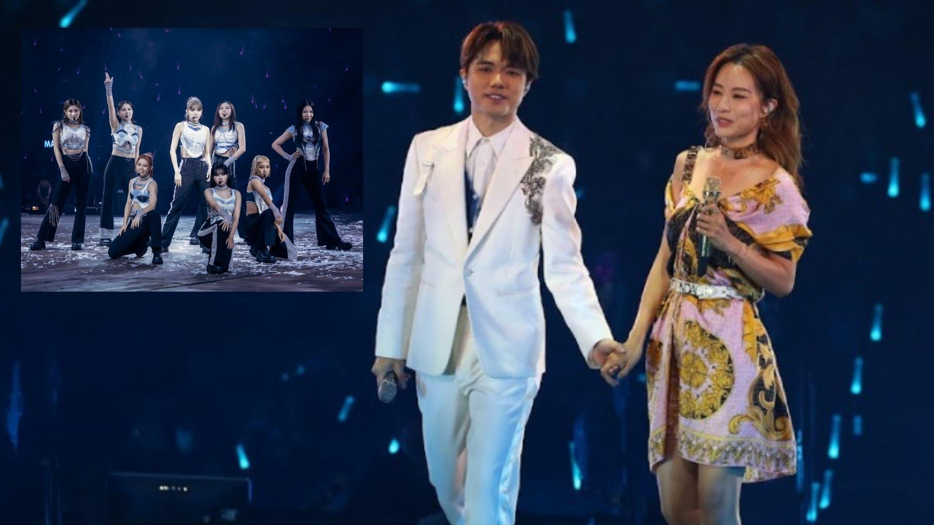 張敬軒的紅館騷昨晚請來鄧麗欣與COLLAR任嘉賓。