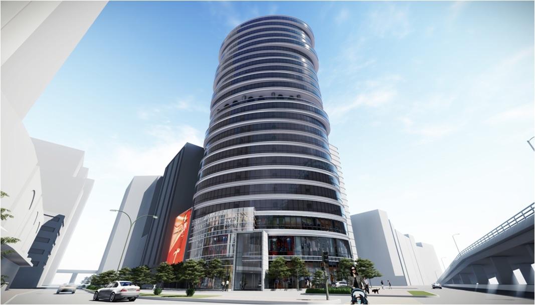 羅氏集團旗下觀塘道350號工廈，以近9億元完成補地價，項目涉近29萬呎樓面，已獲批興建一幢33層高商廈物業。（羅氏集團網上圖片）