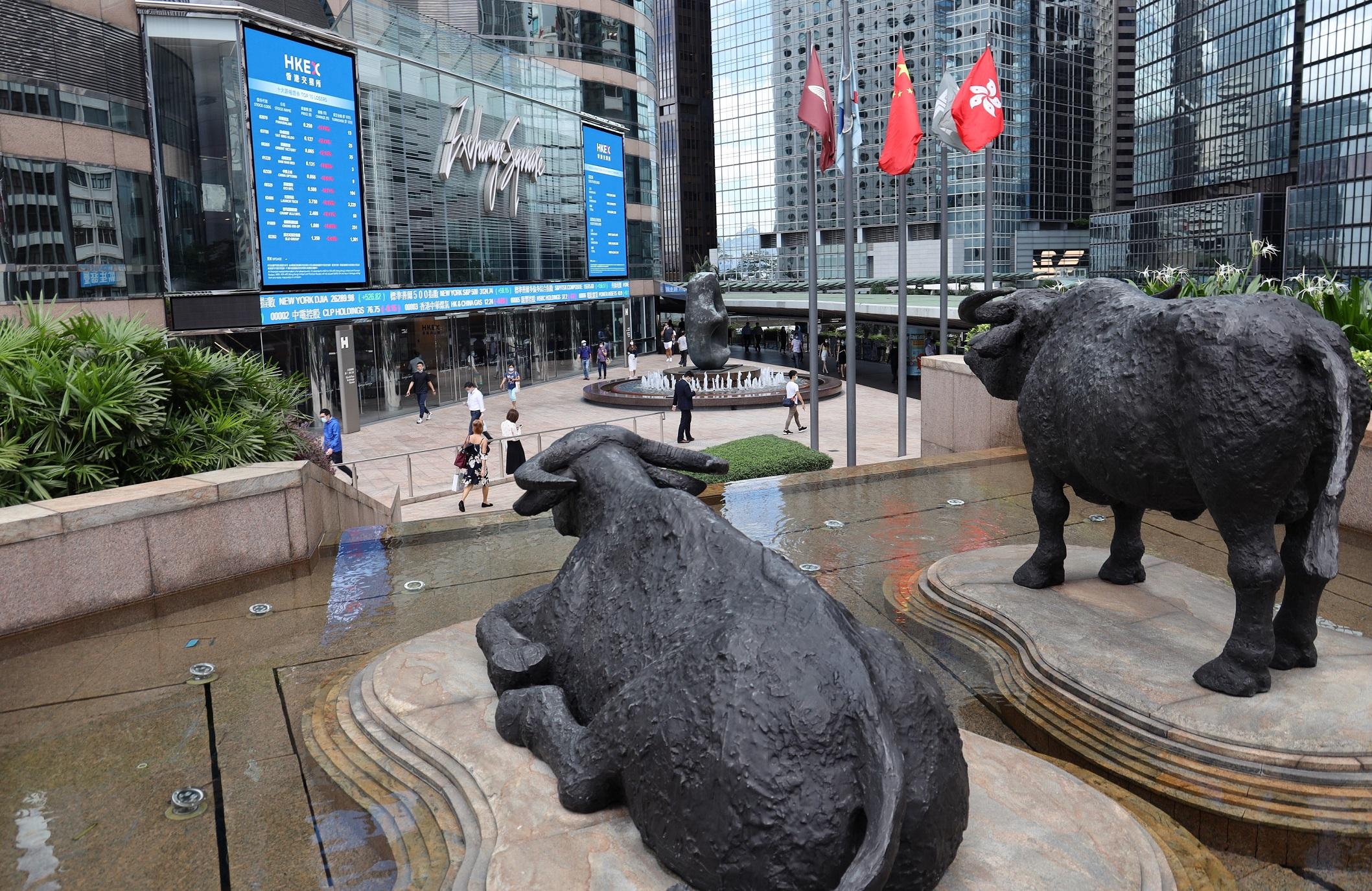 港股收市｜恒指瀉738點 邊兩隻藍籌逆市有得升？