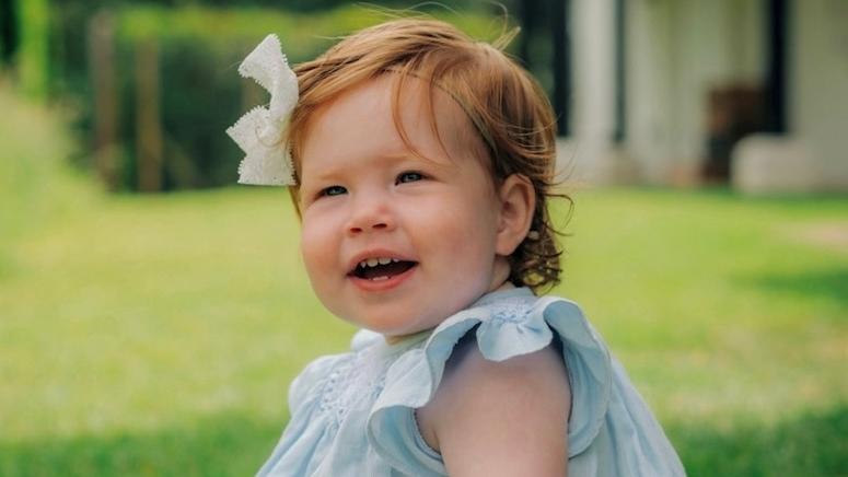 亨利與梅根的女兒莉莉貝上周六1歲生日。(路透社)