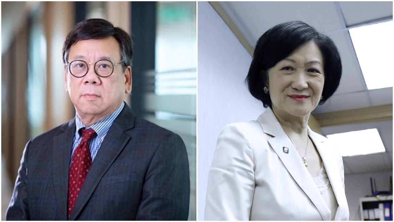 消息指，前港龍「一哥」丘應樺(左)預料出任商經局長，葉劉淑儀就出任行會召集人。(左：大灣區航空網圖；右：資料圖片)