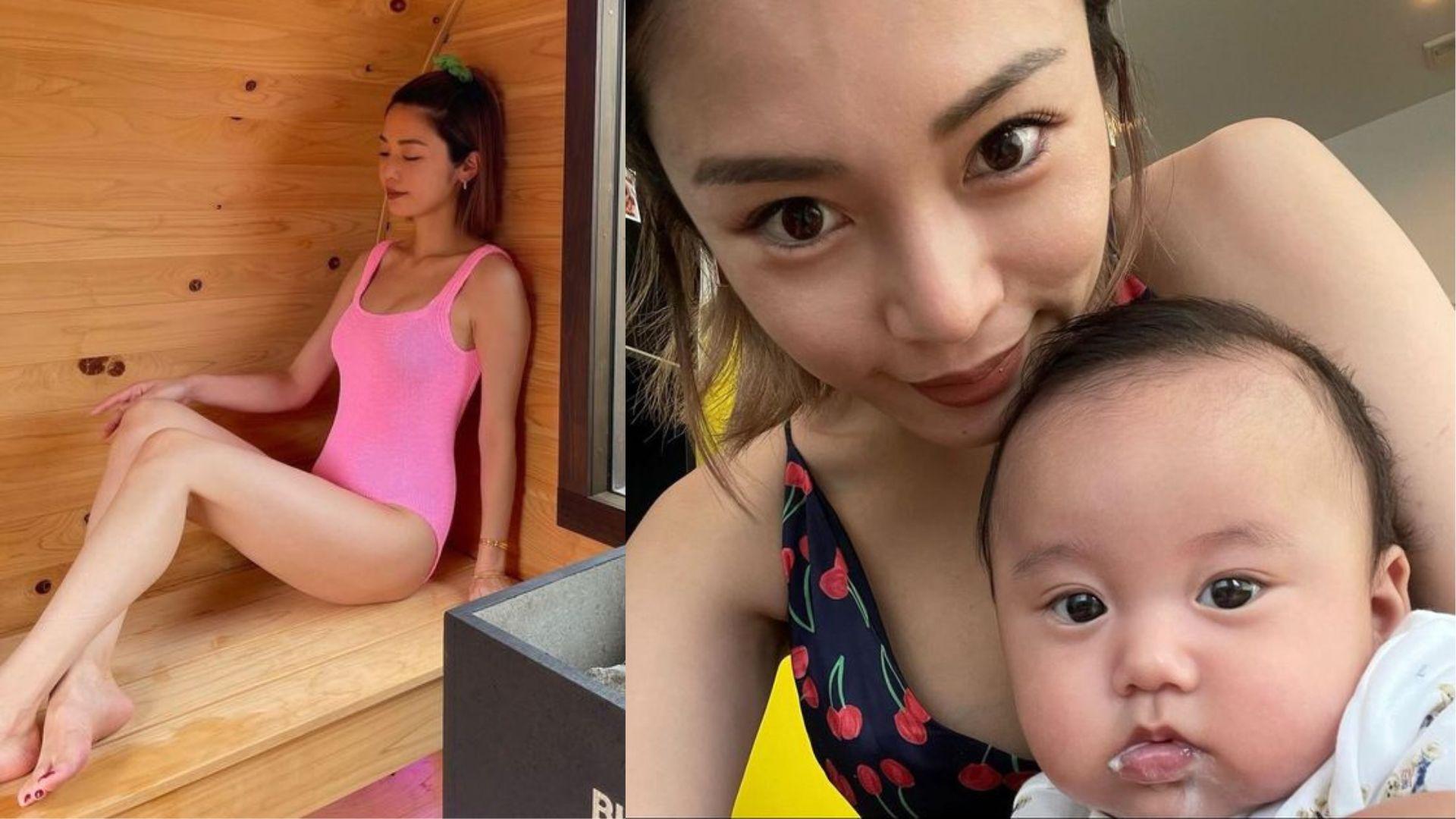 島袋聖南誕B三個月 穿螢光粉紅泳裝展示修身成果