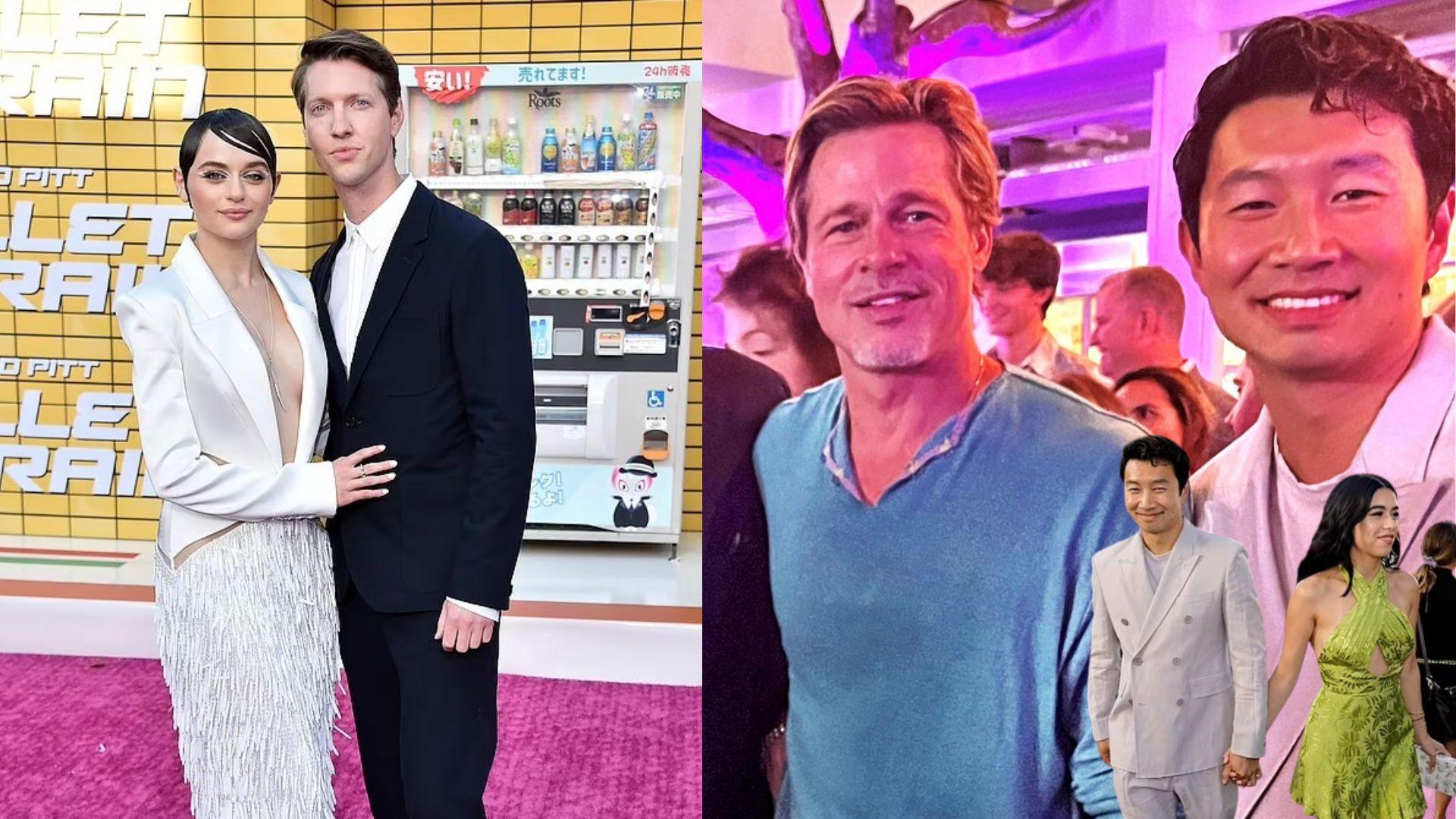 殺手列車 劉思慕拖女友撐畢彼特 祖兒京性感行紅毯啜未婚夫