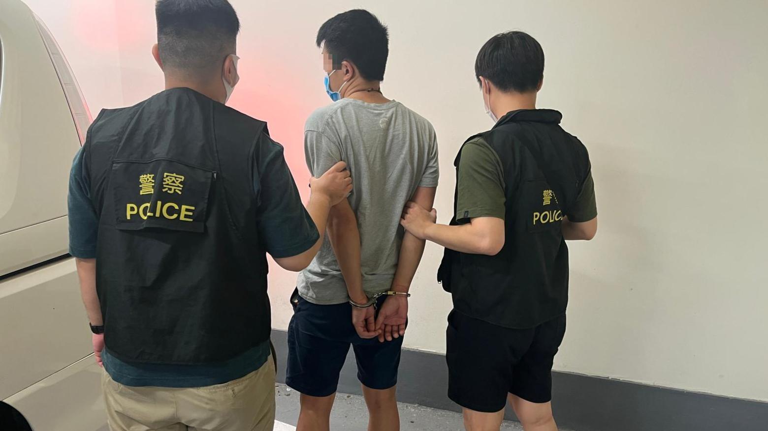 警方拘捕一名男子懷疑非禮一名6歲女童。(警方圖片)