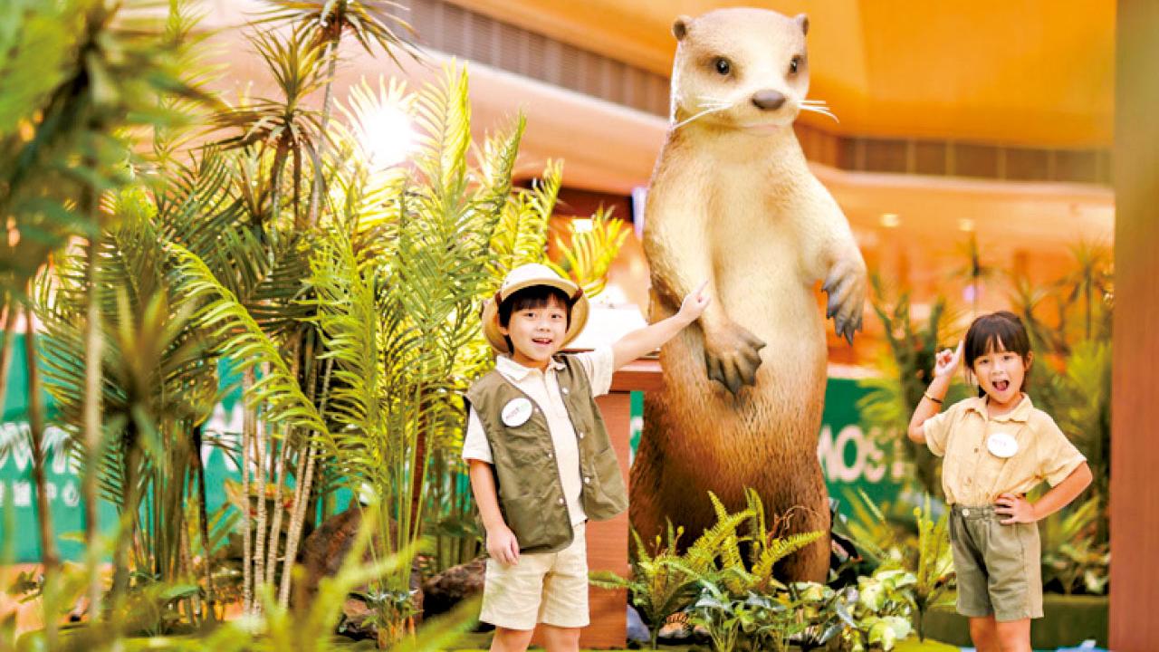 MOSTown新港城中心 呈獻盛夏雨林秘景 打卡訪巨型水獺