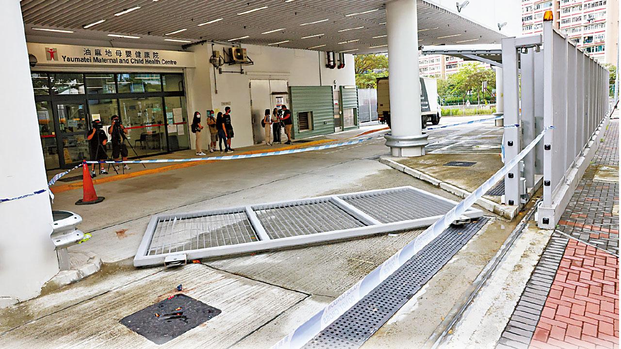 油麻地母嬰院鐵閘壓死女保安 工程師料或槓桿作用下撓離管位