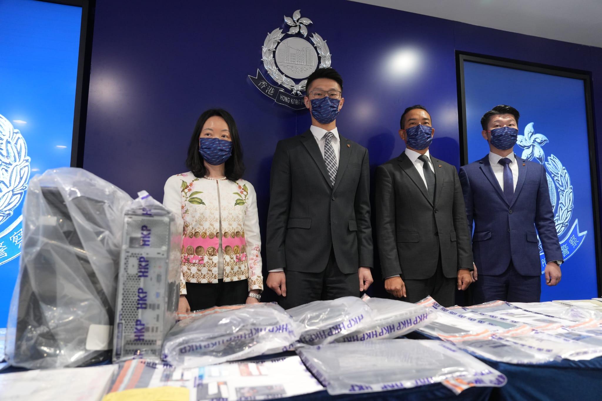 警方表示，部分犯案人士是利用空殼公司運作及偽造強積金紀錄，騙取貸款。(陳奕釗攝)