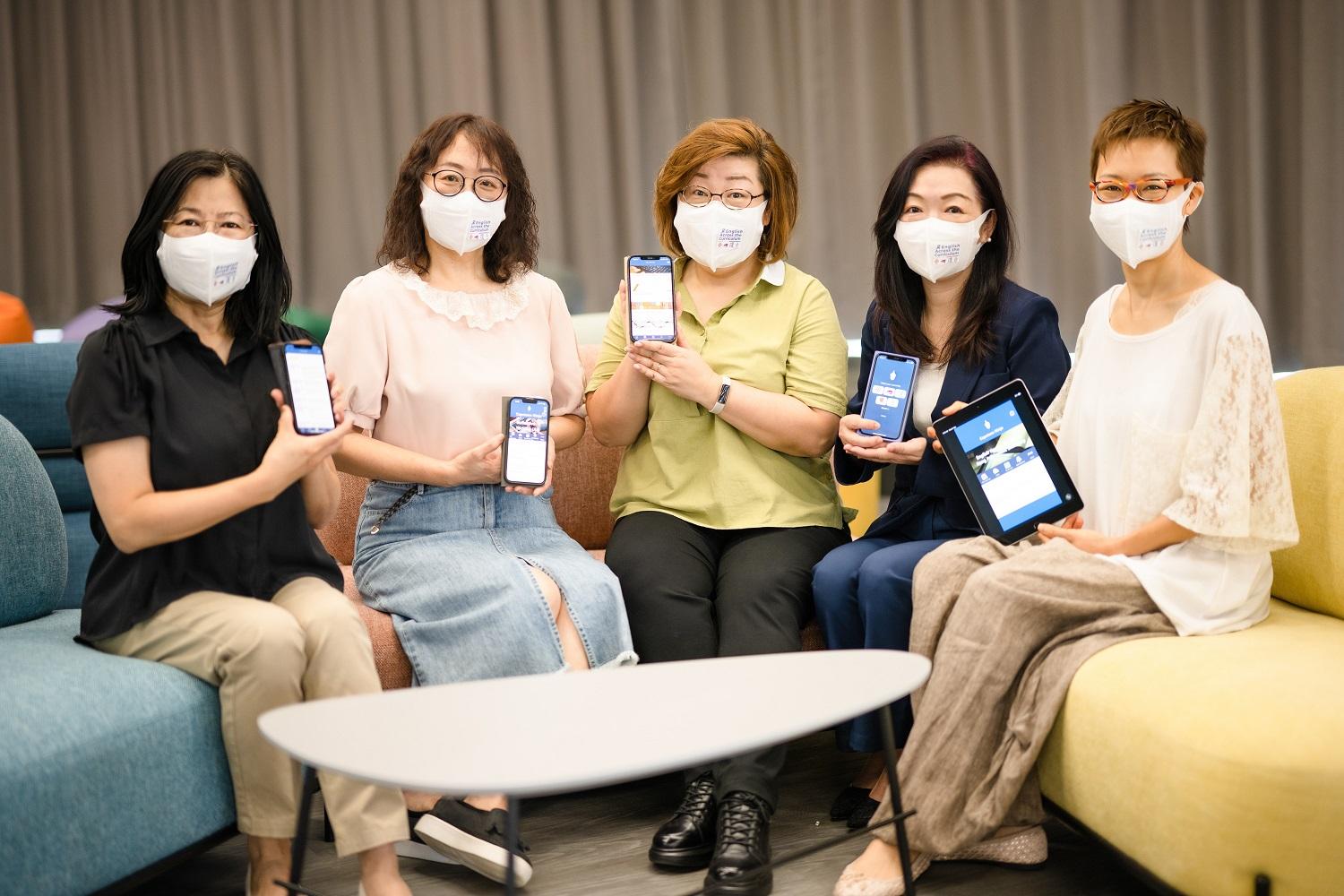 「跨學科英語課程」團隊開發手機應用程式Capstone Ninja，專助四年級生完成畢業論文(教資會提供)