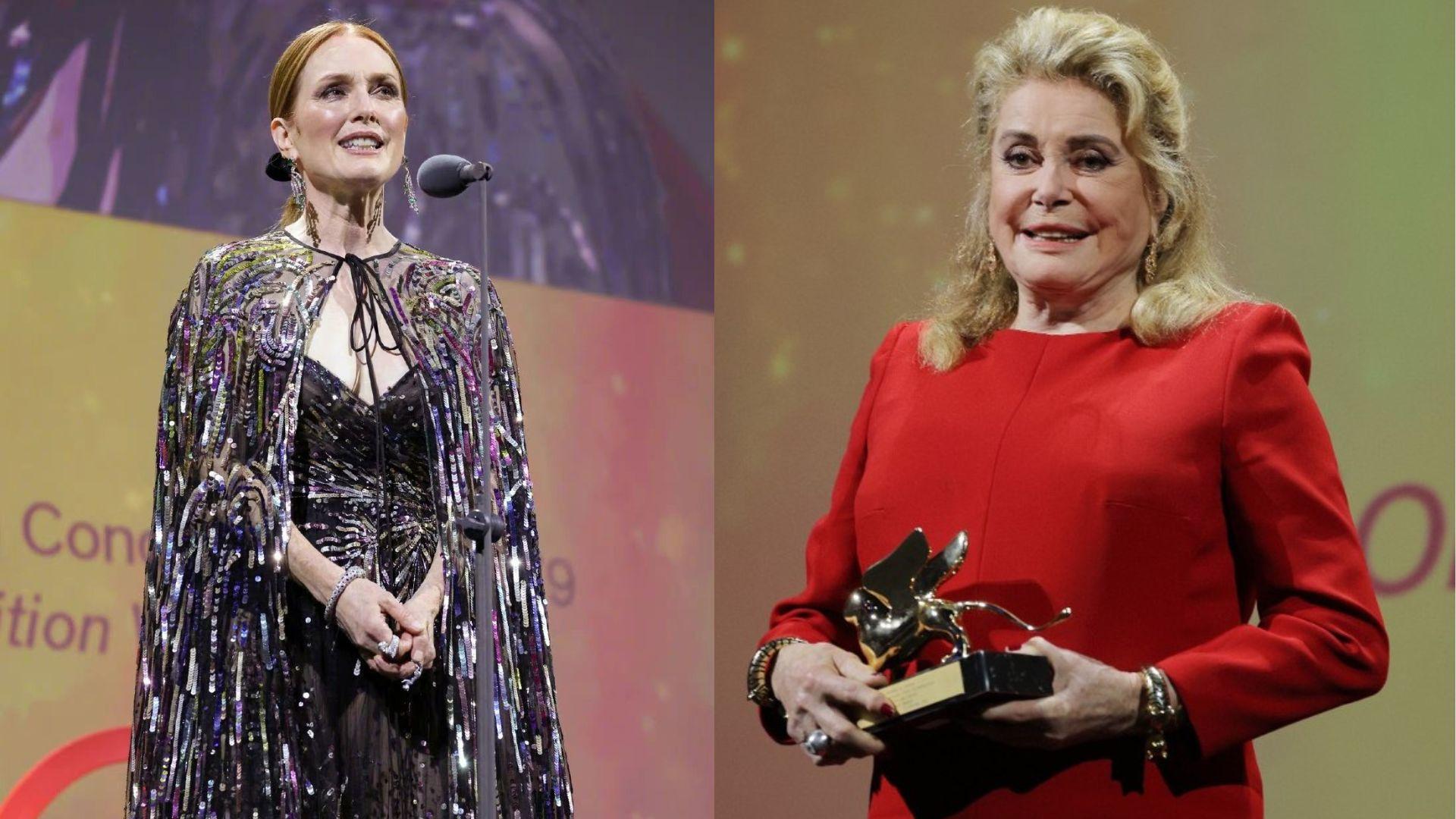 威尼斯影展｜茱莉安摩亞閃爆現身開幕禮 78歲嘉芙蓮丹露領終身成就金獅獎