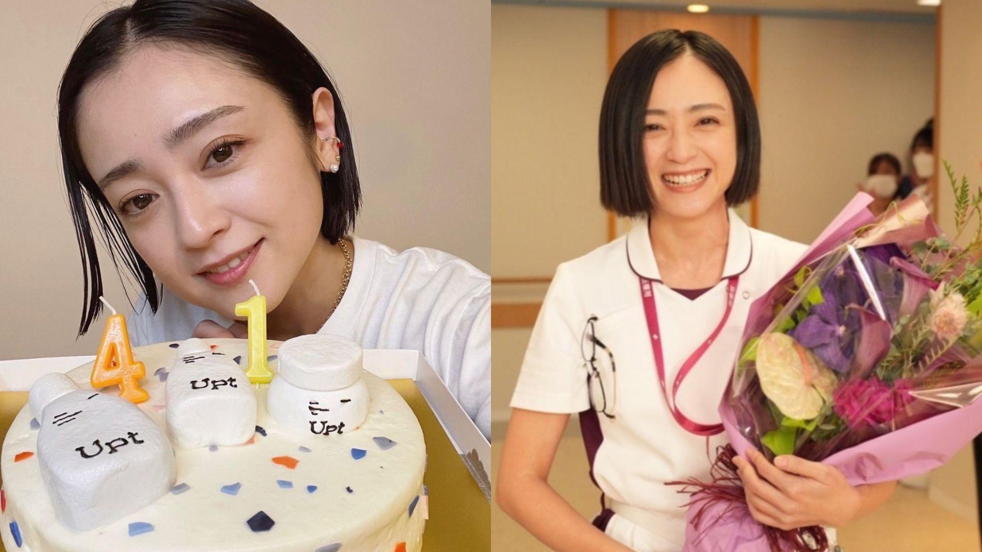 安達祐實不老童顏 穿護士服慶祝41歲生日