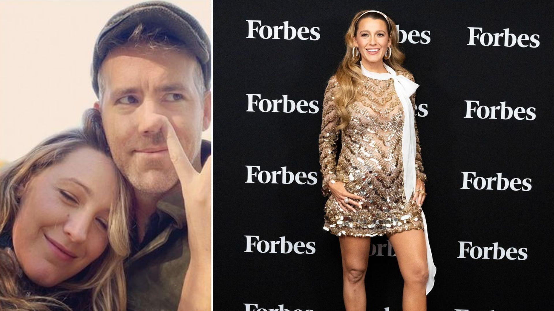 賴恩雷諾士「八年抱四」 愛妻Blake Lively大肚現身宣布懷第四胎