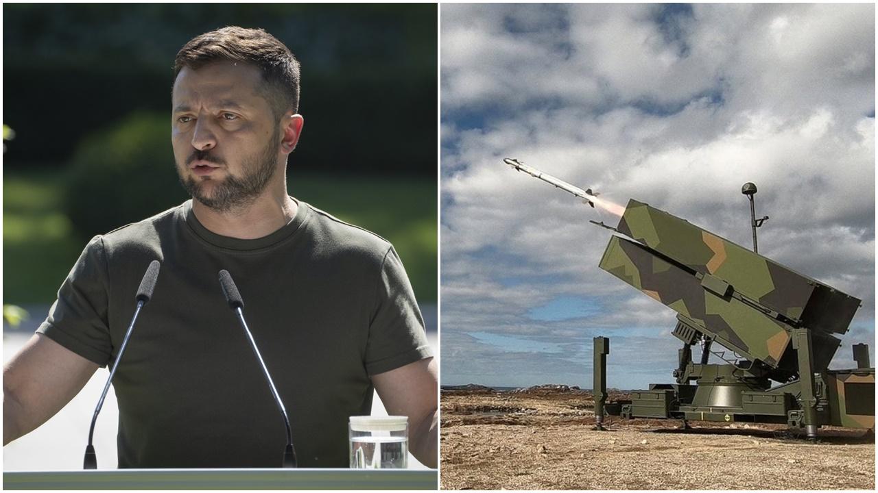 澤連斯基感謝美國提供地對空防空導彈系統。(資料圖片)