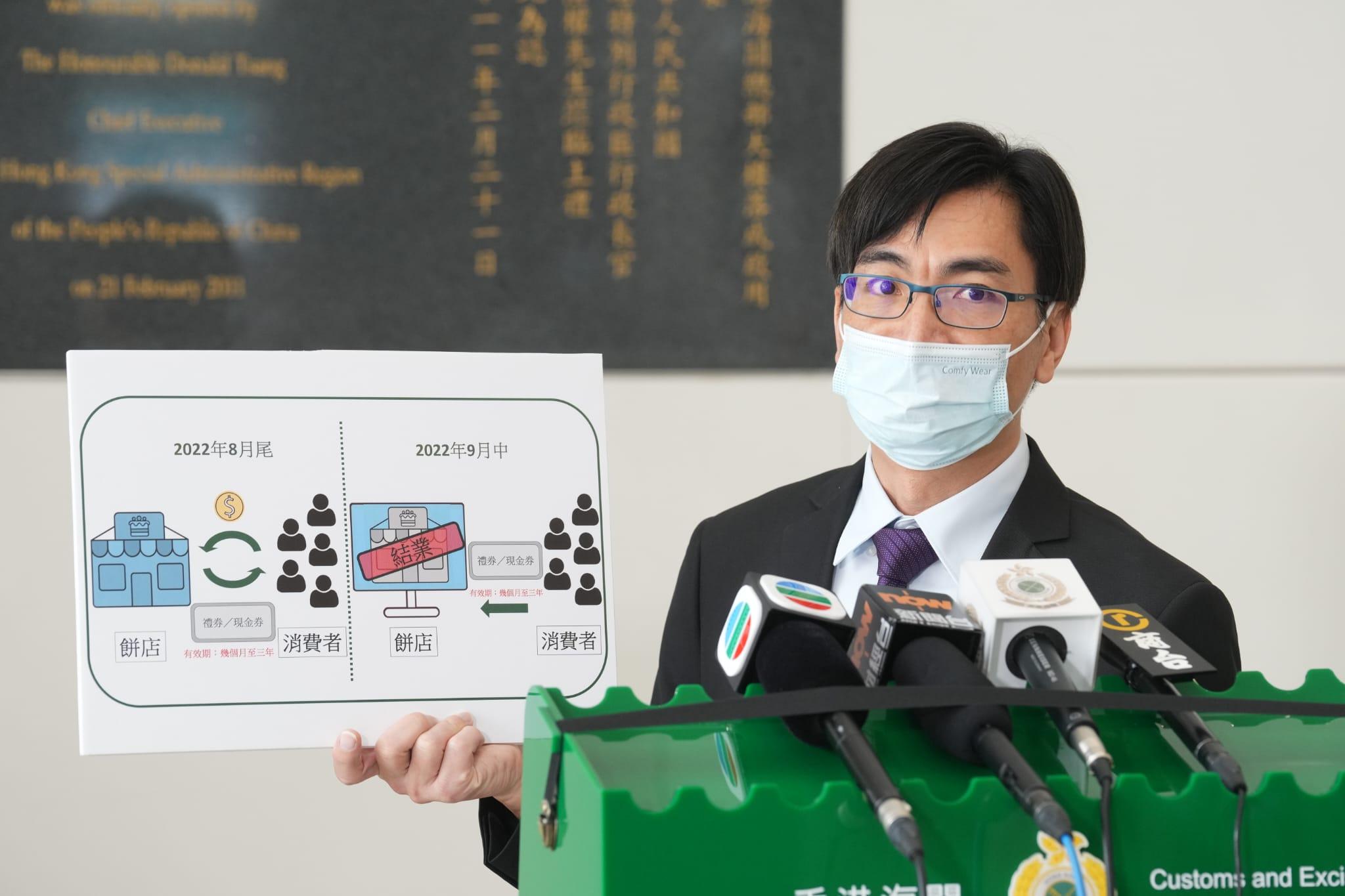 海關指，部分餅卡有效期至2025年。(陳奕釗攝)