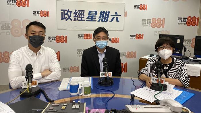 運輸及物流局局長林世雄出席電台節目。(商台提供圖片)