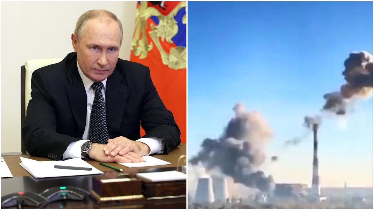 普京宣布在併俄4區實施戒嚴，烏四成供電設施受破壞須限電。(資料圖片/Twitter)