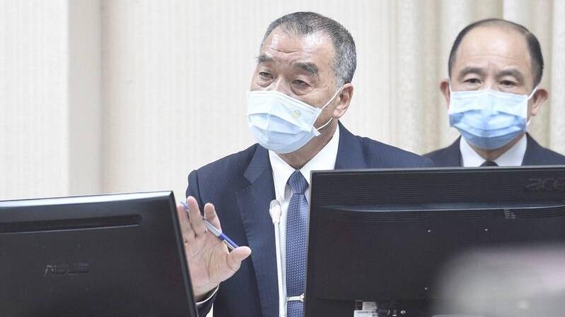 台防長邱國正調整「第一擊」定義，只要陸方戰機飛入台灣空域即作反制。(互聯網)