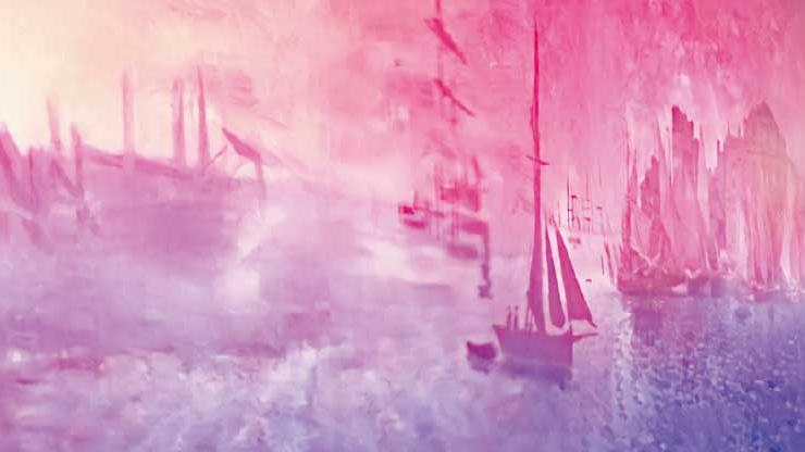 數碼技術360度燈光結合沉浸體驗展  市民走進莫內畫作世界