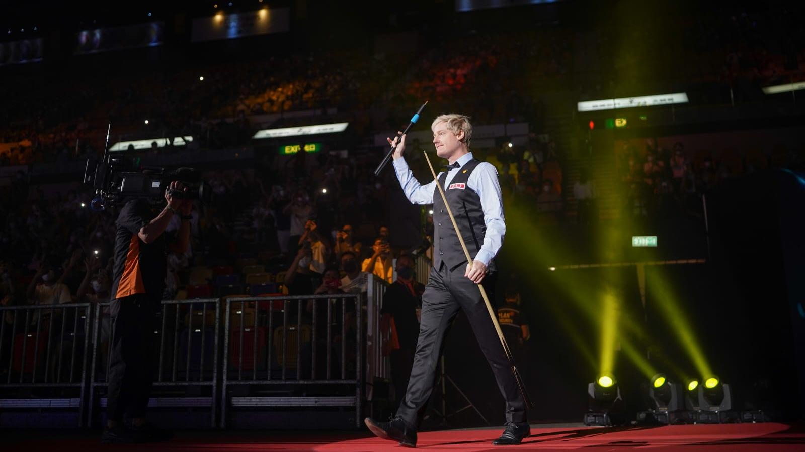 羅拔臣在今日的下午賽事亮相。(李睿哲攝)