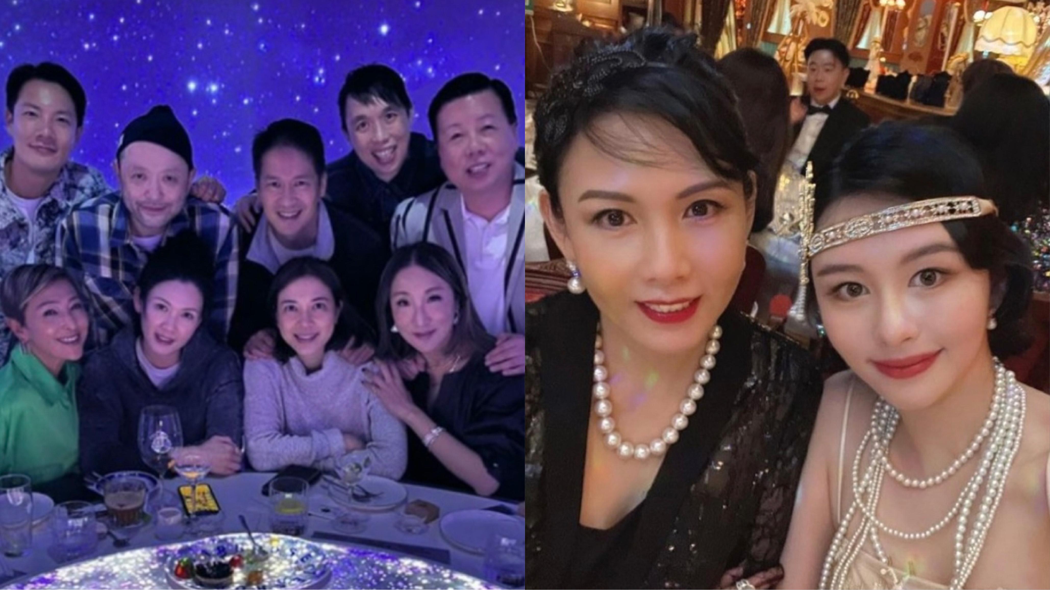 54歲邱淑貞素顏現身聚會 罕與沈嘉偉同框