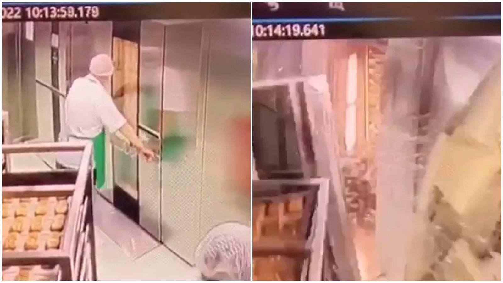 網上熱話│疑似著名老餅家廠房焗爐大爆炸　員工差一秒險死(有片)