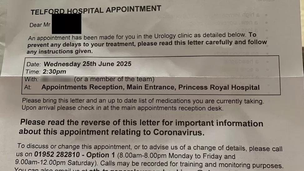 預約通知把父親嚇壞。(互聯網)