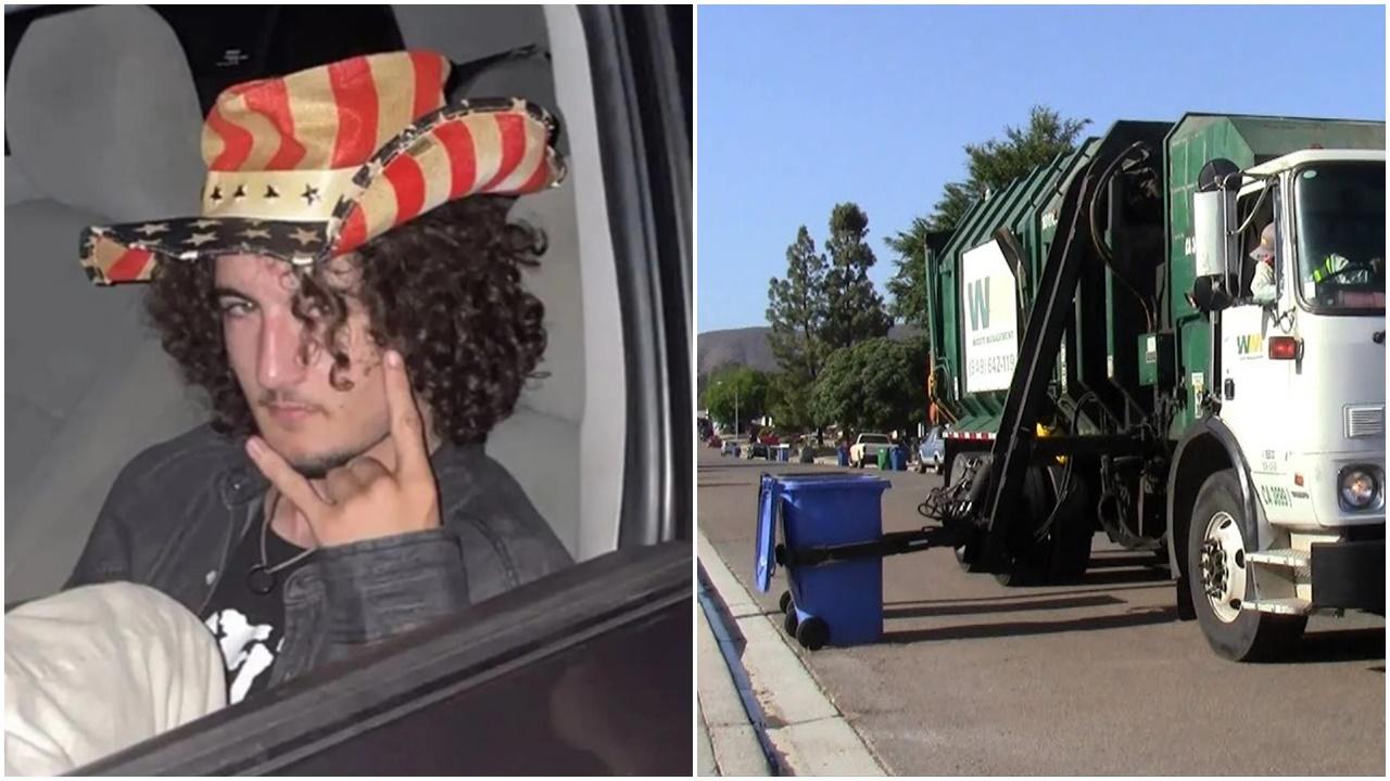 美國19歲鼓手Party後慘遭垃圾車壓碎，憑紋身確認身分。(網上圖片)