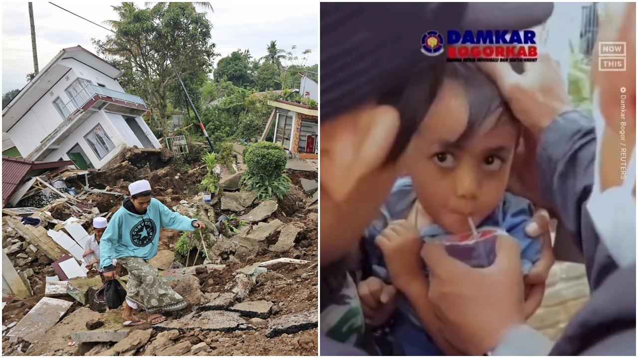 印尼地震增至271人死逾2千傷，5歲童被埋瓦礫2日後獲救。