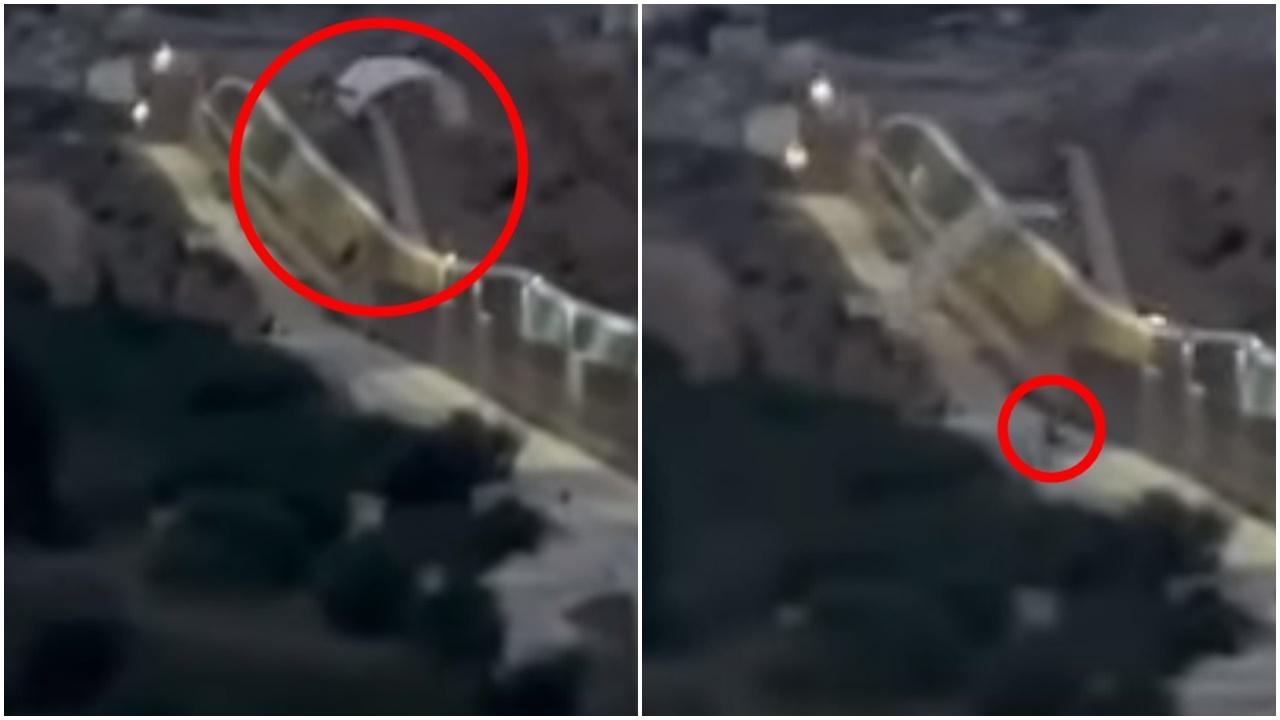 偷渡奇招，由摩洛哥以滑翔傘進入西班牙北非飛地。(YouTube)