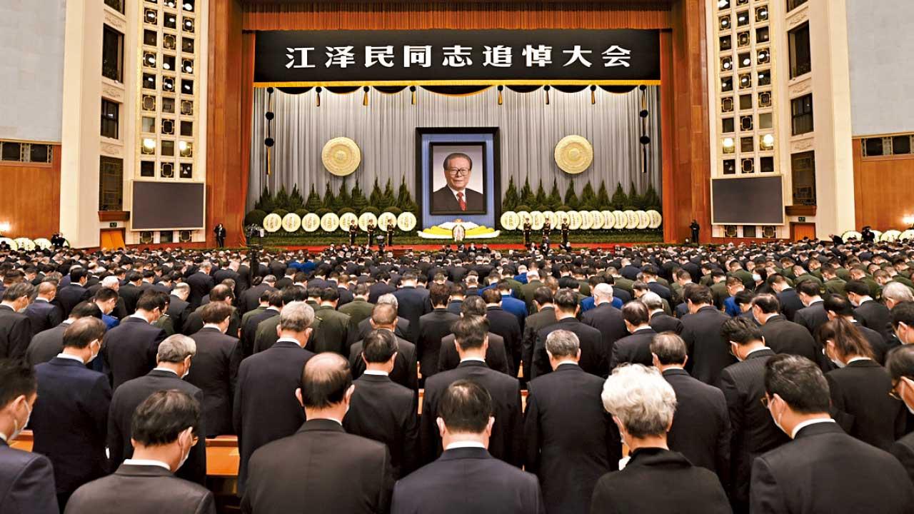 追悼大會上致悼詞  習近平：江澤民為國為民鞠躬盡瘁