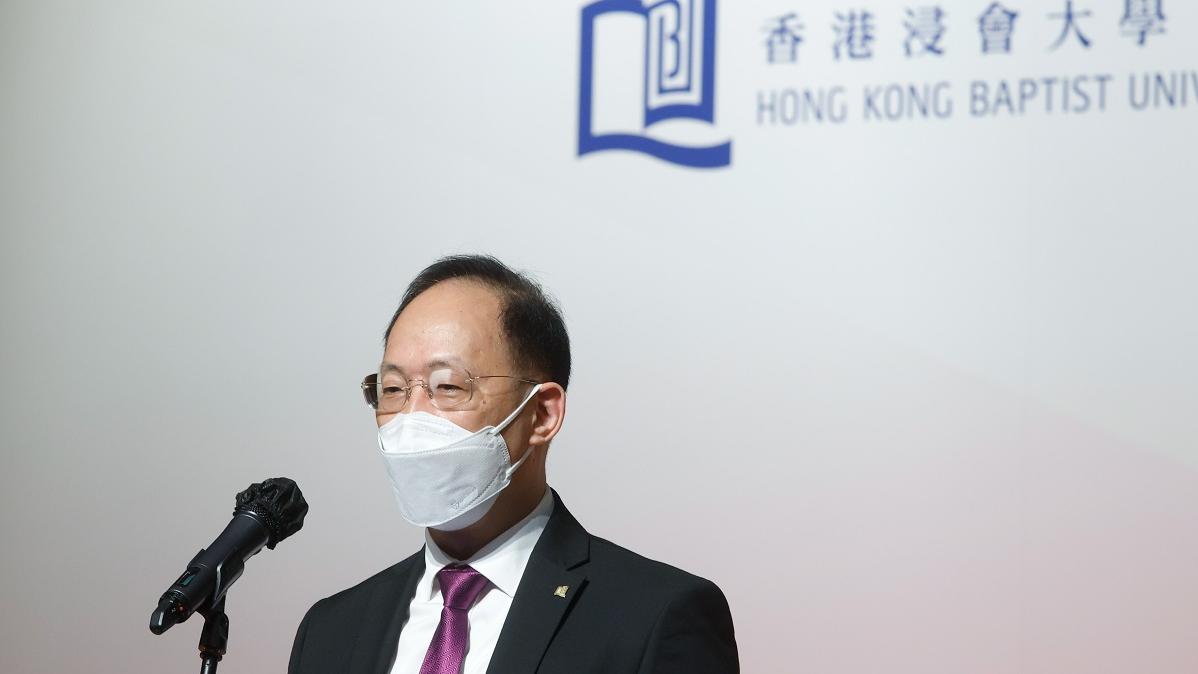 衞炳江表示，大學必然尊重學生的看法，惟強調言論自由不是絕對的自由。(資料圖片／蘇文傑攝)